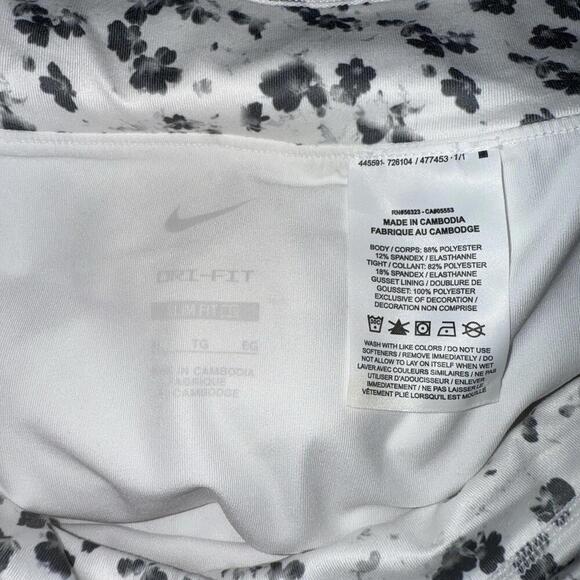 Nike Dri-FIT White Floral Skort Women’s Size XL Built-In Shorts Tennis Golf Gym - Picture 3 of 9